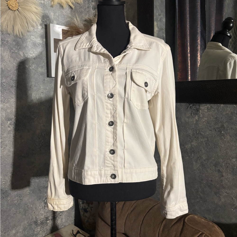 Lee Women's Cream Jean Jacket